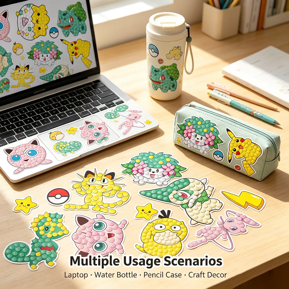 Art Craft Ideas For Kids - Zestaw naklejek do samodzielnego wykonania z