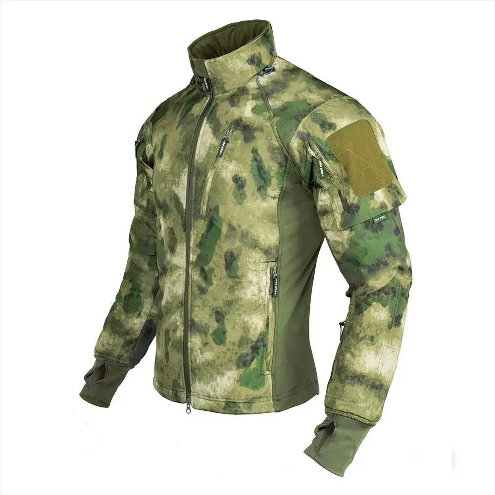 Chaqueta táctica de camuflaje ultraligera para hombre, chaqueta de esquí al aire libre de montañismo, acolchada e impermeable, de algodón, novedad de 2024