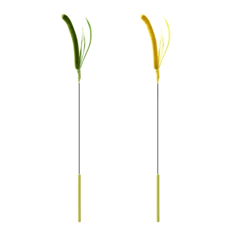 

Setaria Grass Cats Teasing Rod for Fun Interactive Play Kittens Wand Toy