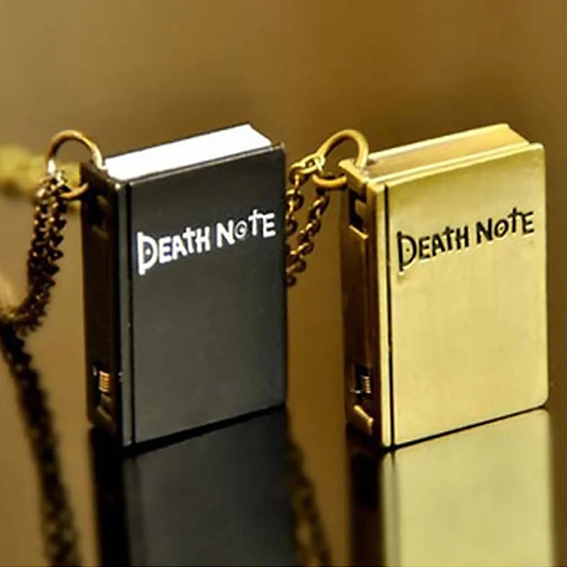 2018 Unique Death Note Book Quartz Pocket Watch Pendant Necklace Vintage Gift Relogio Masculino Pocket Watch Montre In Stock