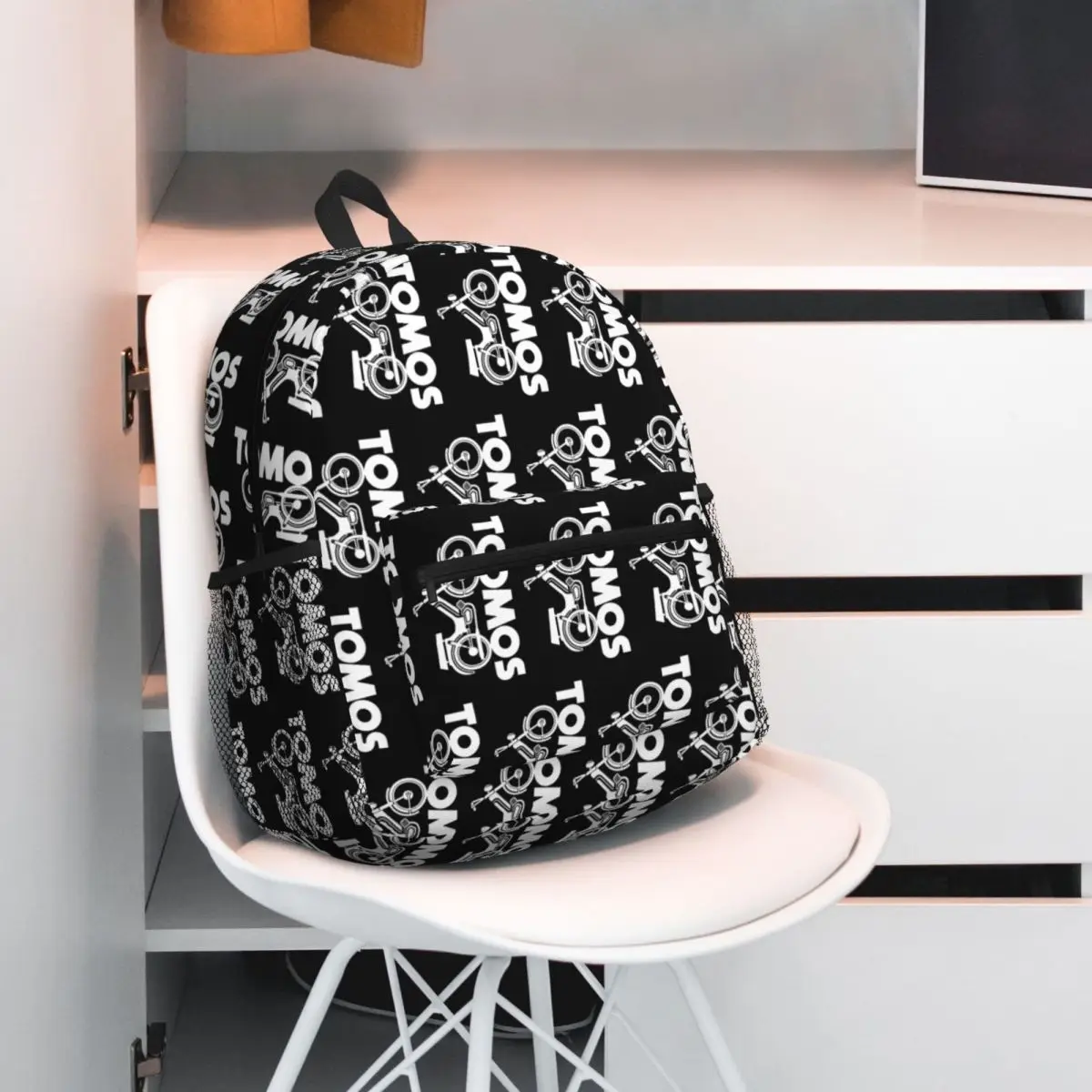 

Tomos Moped Student Backpack School Bag Hiking Travel Daypack for Men Women Fashion Bookbag Shoulder Bags