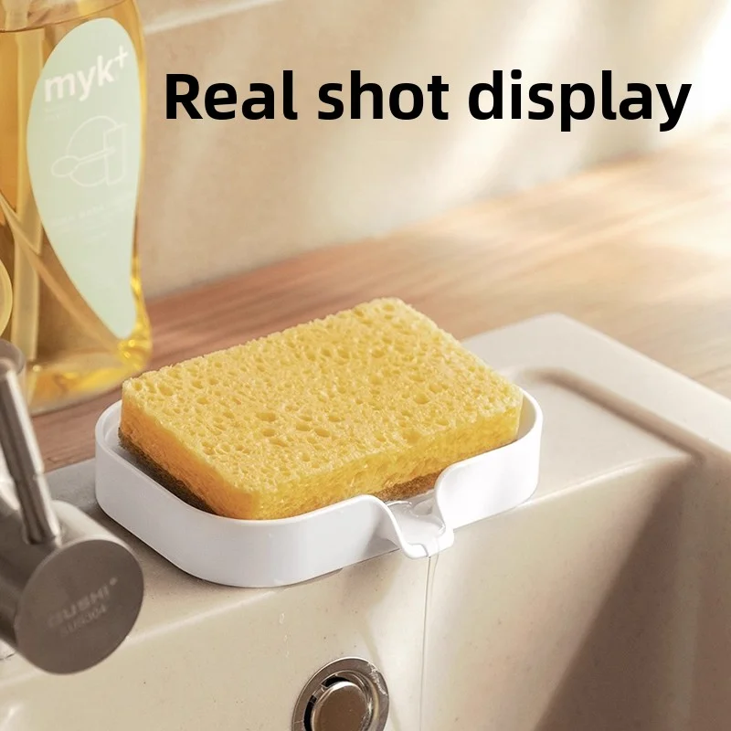 

Наклонная мыльница для олива воды – встроенная канавка предотвращает мыло Sogginess | Изящный белый дизайн для кухни и ванной комнаты | Сохраняет куп