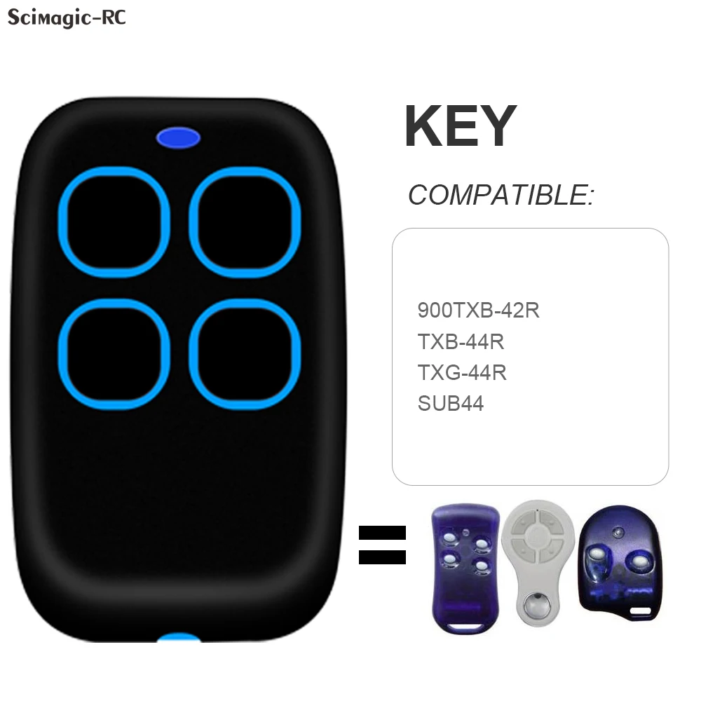 Multifrequency 280-868 Mhz Garage Remote Control Duplicator for KEY 900TXB-42R TXB-44R TXG-44R SUB44 433.92mhz Rolling Code