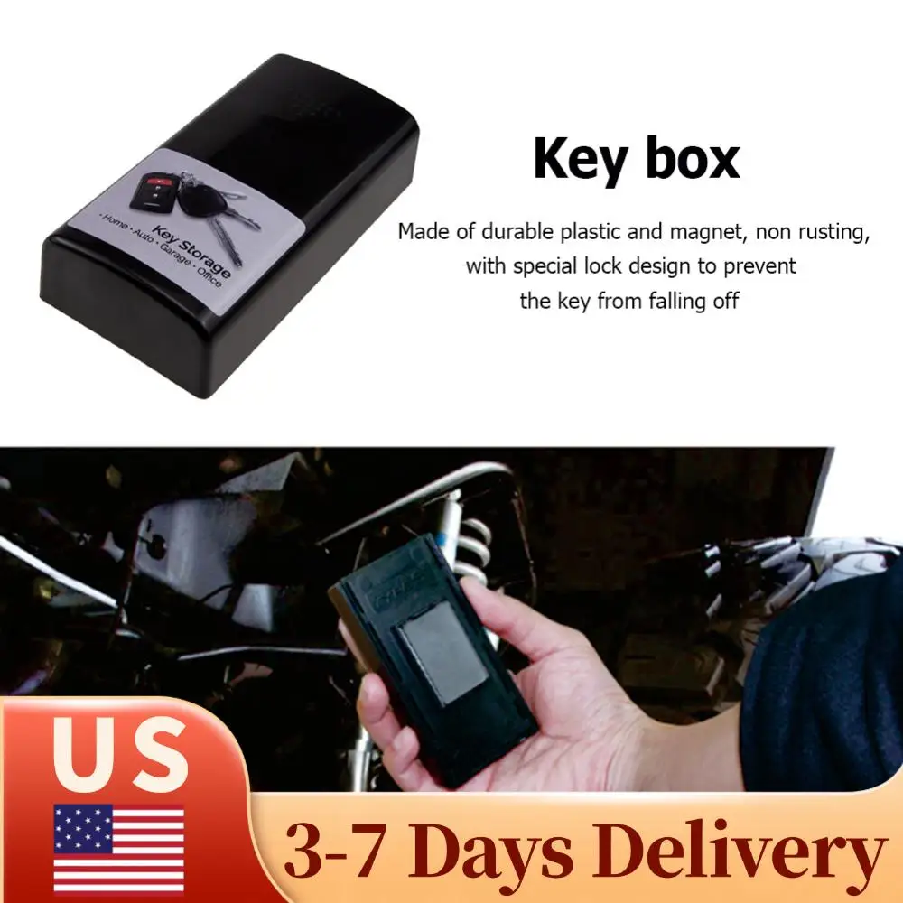 

Практичный магнитный сейф-ключница для хранения ключей, скрытый держатель для автомобильных ключей, для грузовиков, дома, офиса, путешествий, активного отдыха