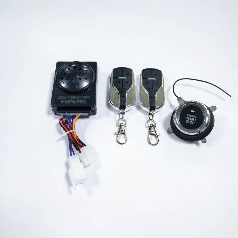 One Key Start Anti Theft Alarm for 36V-100V Electric Vehicle