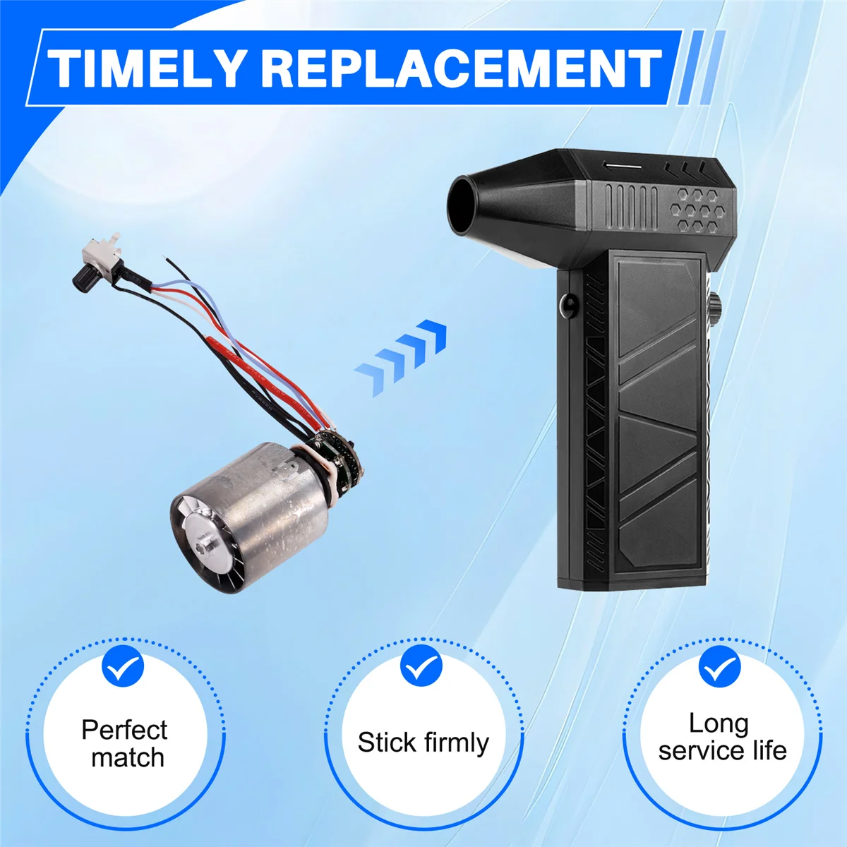 130000   RPM มอเตอร์ไร้แปรงถ่าน Turbo Jet พัดลมมอเตอร์พร้อมไดรฟ์สําหรับพัดลมไร้แปรงถ่านรุนแรงพัดลมไร้แปรงถ่าน-LITE