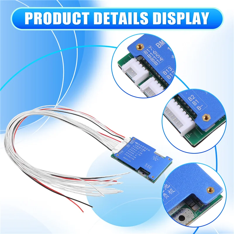

AEE3-18650 Battery Bms 17S 60V Li- Battery Common Port Charging Pad With NTC Temperature Protection For Escooter