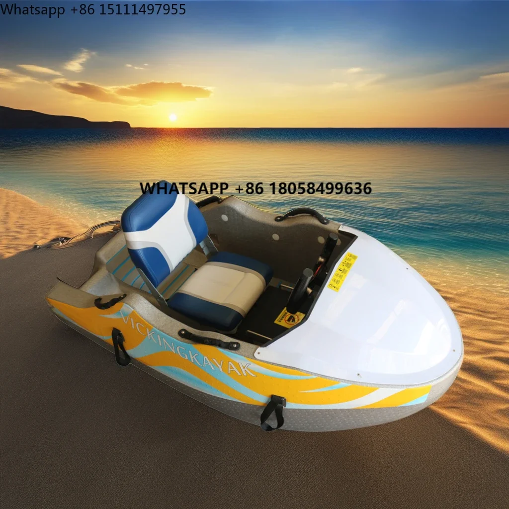 Vicking Luxury Mini One Seat Electric Jet Boat Sport Yacht for Water Sports EPP Electric Fishing Boat with Sea Jet Kart