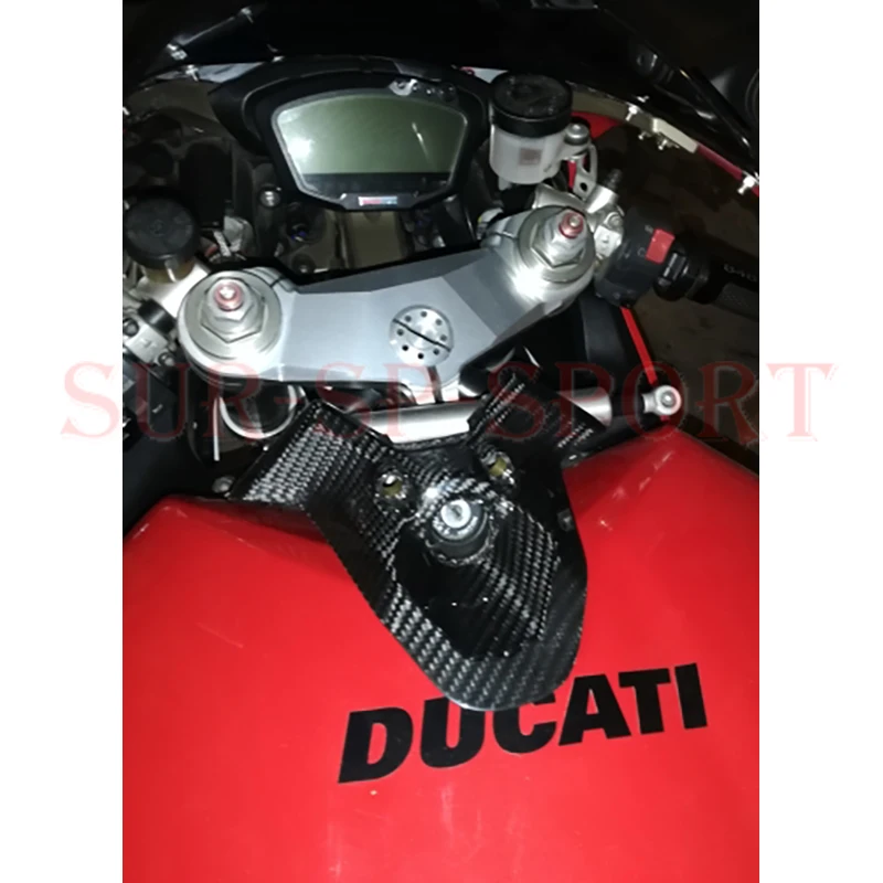 For Ducati 848 1098 1198 Key Ignition Switch Cover Guard Fairing Full Carbon Fiber 100%