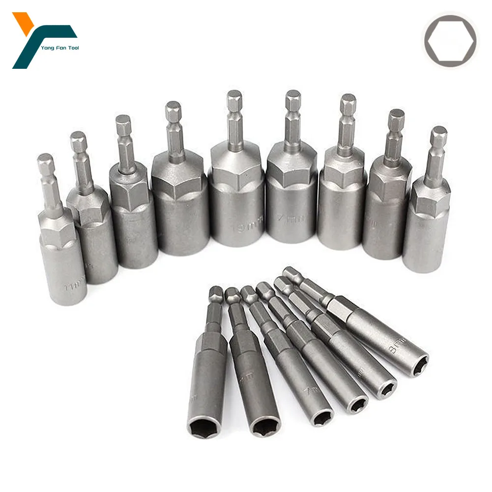 15Pcs Hex Socket 1/4