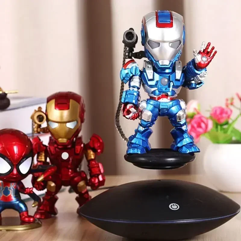 

Marvel The Avengers Iron Man Mk43 Spider Man Magnetic Levitation Ornaments Figure Model Collect Ornaments Toys Christmas Gifts