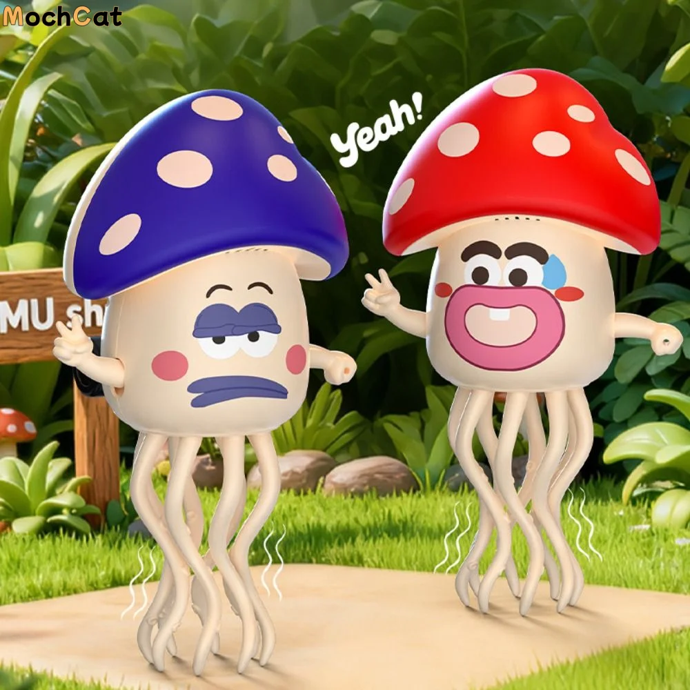 

Plastic Electric Dancing Octopus Toy Mushroom head Interactive Crawling Interactive Octopus Toy Craft Decor Flexible