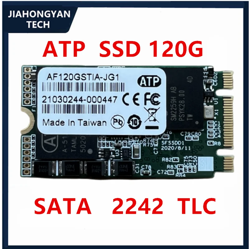 

New ATP SSD A600Si 120G AF120GSTIA Industrial-grade ssd 120G SATA SSD sata3 2242 NGFF Volume TLC Particle independent cache