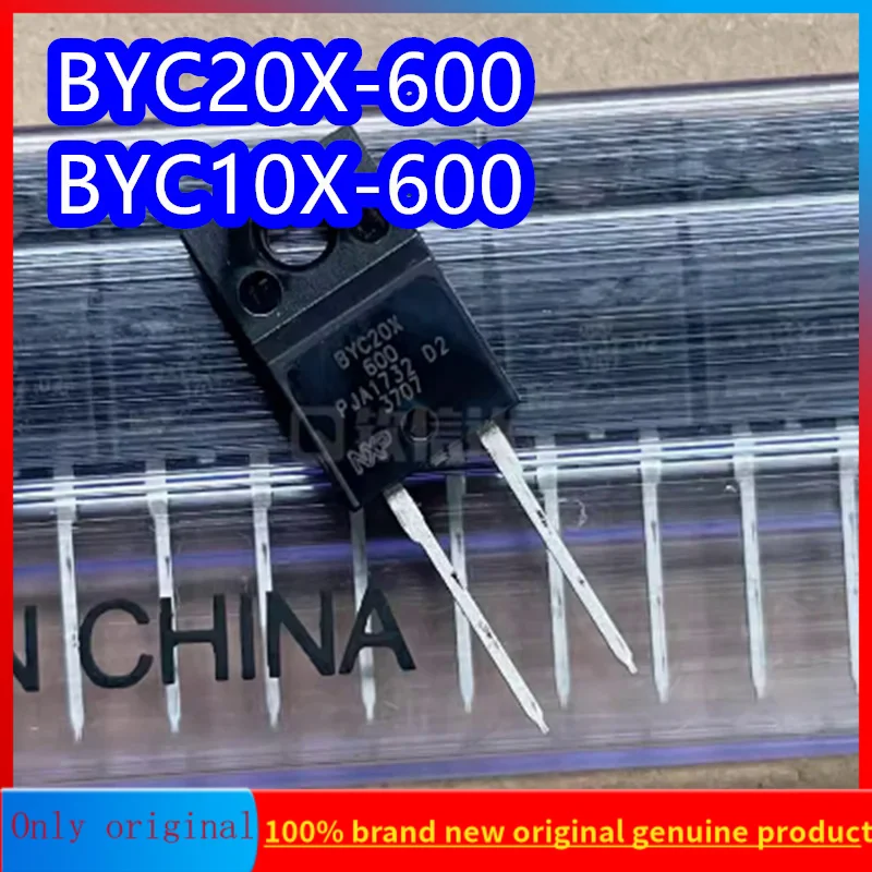 10PCS  BYC20X-600 BYC20X600 inline TO220F plastic sealed fast recovery diode brand new original BYC10X-600 BYC10X600