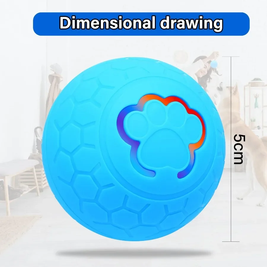 Smart Dog Toy Ball Electronic Interactive Pet Toy Moving Ball USB Automatic Moving Bouncing for Puppy Birthday Gift Cat Product