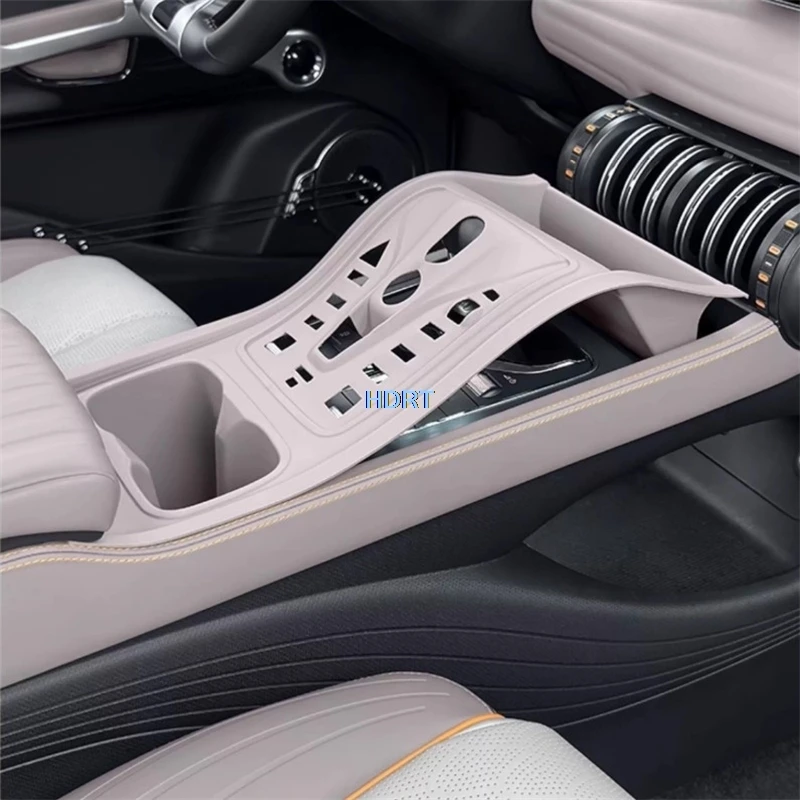 For BYD Atto 3/Yuan Plus SC2E 2022-2024 Car Styling Center Console Button Pad Gear Shift Storage Box Organizer Cover Accessories