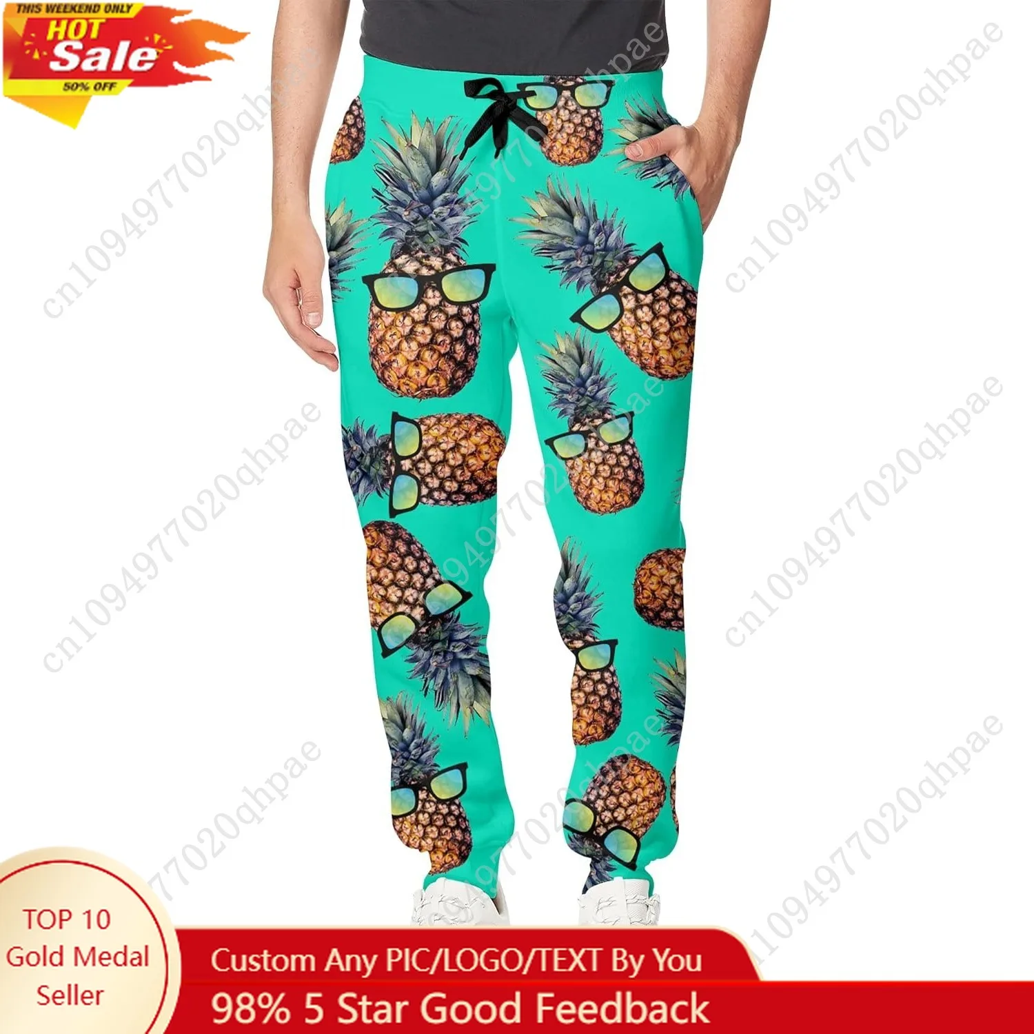 

Goodstoworld Mens Cool Joggers Pants 3D Novelty Casual Sweatpants with Drawstring