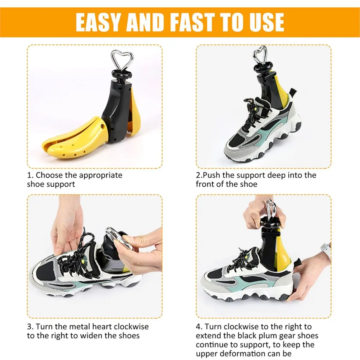 2026 Trend Universal Shoe Stretcher Adjustable Boot Stretcher Sneaker Shoe Widener Shaft for Left & Right Shoe Expander