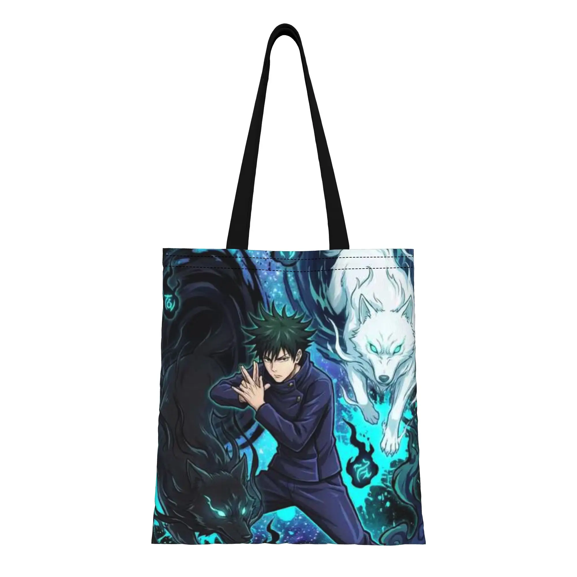 Back to school season Megumi Fushiguro (19) Jujutsu Kaisen Canvas Tote Bag Perfect for Grocery Women's Top-Handle Bags