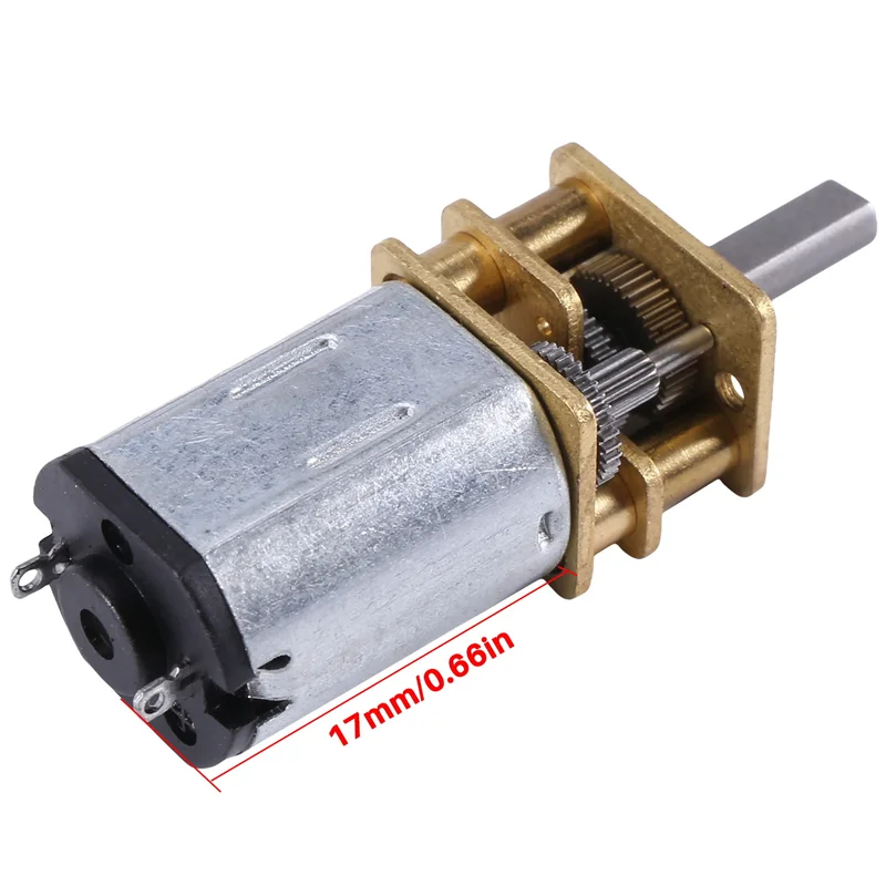 2X DC 6V 10RPM Micro-Speed Reduction Motor Mini Gear Box Motor With 2 Terminals For RC Car Robot Model DIY Engine Toy-A78G
