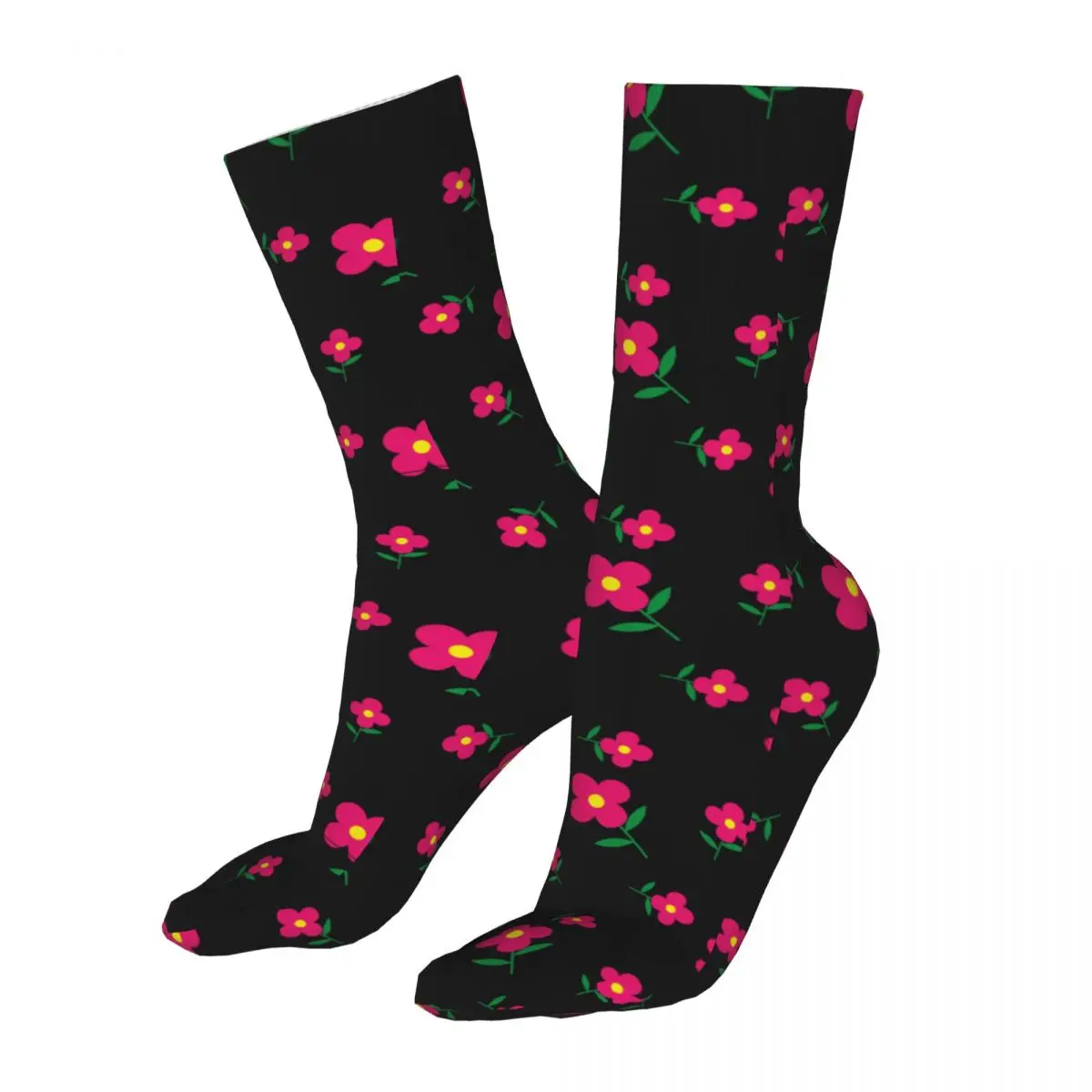 Female Cycling Cute Flower Socks Cotton Compression Woman Socks