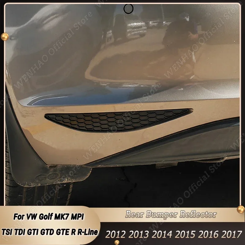 

Для VW Golf7 MK7 MPI TSI TDI GTI GTD GTE R-Line 2012-2017 автомобильный задний бампер, отражающие наклейки, светоотражающие полосы, комплекты кузова, тюнинг