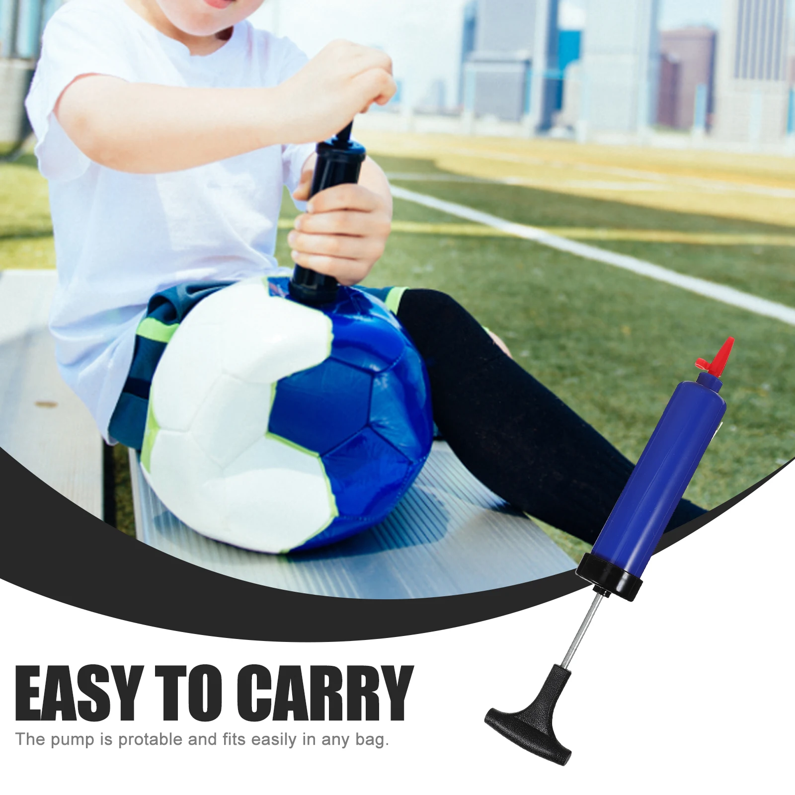 

9pcs Ball Pump Air Inflator Sports Hand Pumps Needle Protector Gas Needles Air Tube Tip Set Portable Educational Toy