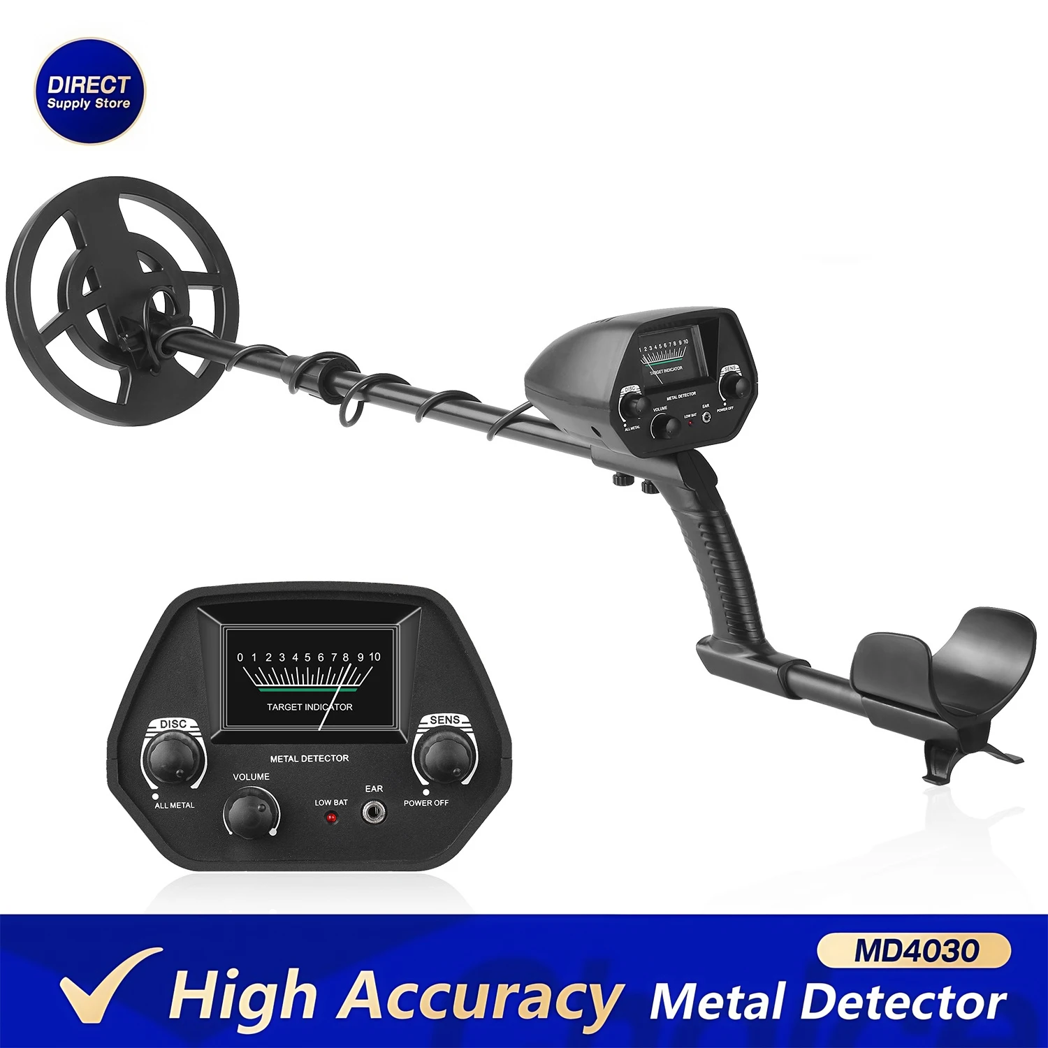 كاشف المعادن عالي الدقة، مكتشف الذهب الاحترافي لصيد الكنز، كشف آثار العملات المعدنية تحت الأرض #1