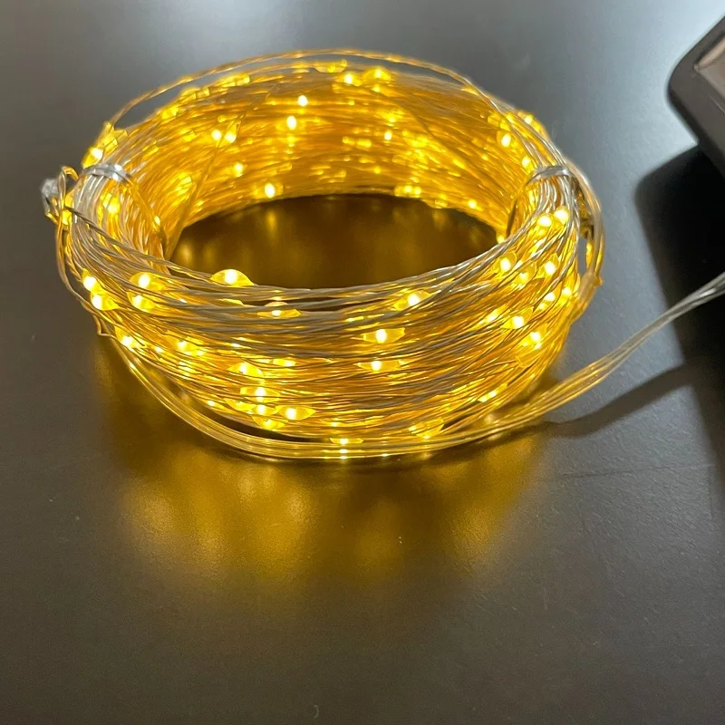 1PC/2PC Solar Fairy Lights 300LED Solar String Lights Outdoor Waterproof 8 Modes Copper Wire Twinkle Light