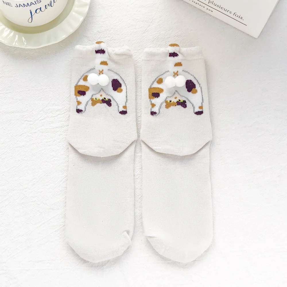 

Милые носки с животными, 3D-носки для влюбленных, мультяшные носки, необычные носки для осени, подарок для влюбленных, носки для весны