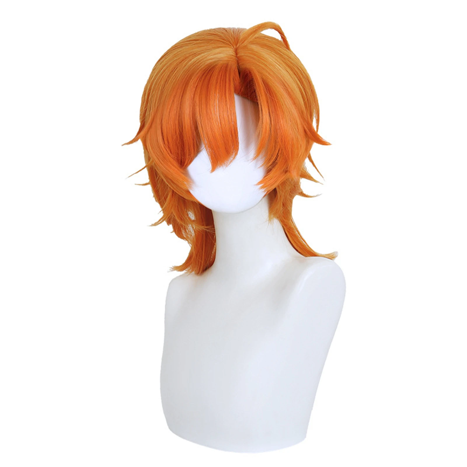 Zootopia 2 Nick Wilde Cosplay Wig Nick Orange Short Wig Men Women Curly Hair Cosplay Accessory Props Halloween Party Carnival