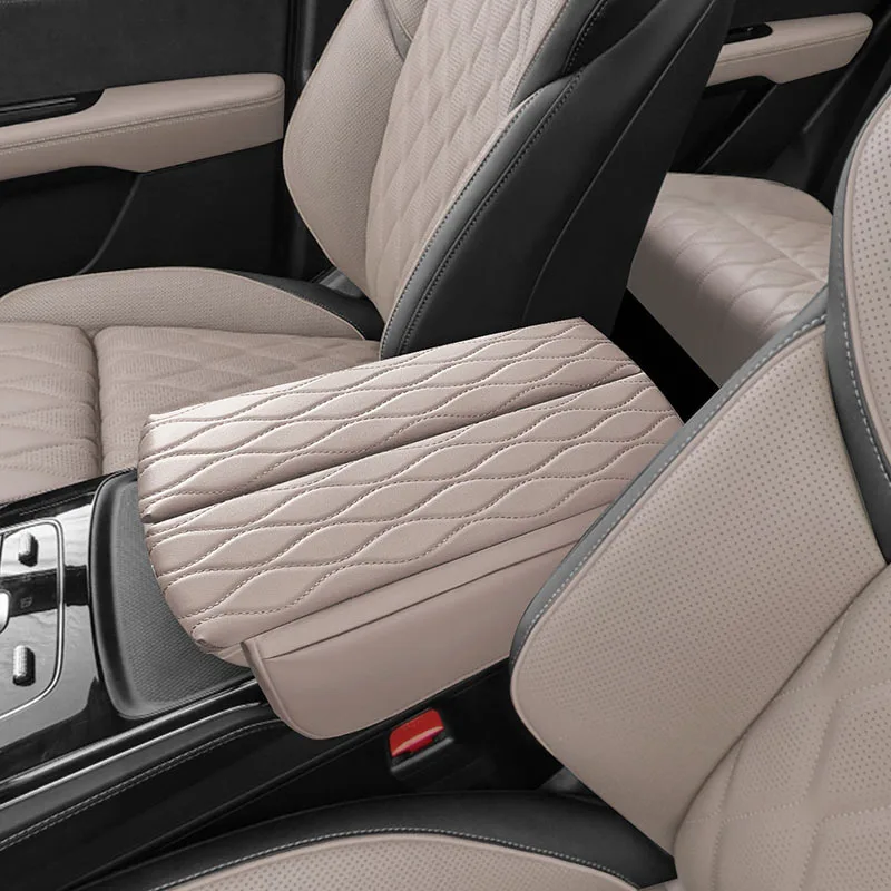 حار سيارة الجلود مركز وحدة التحكم مسند الذراع صندوق حصيرة غطاء مراتب مضاد للماء عالي الجودة ل BYD تانغ DMP/DMI/EV/DM 2021 2022 2023 2024 #1