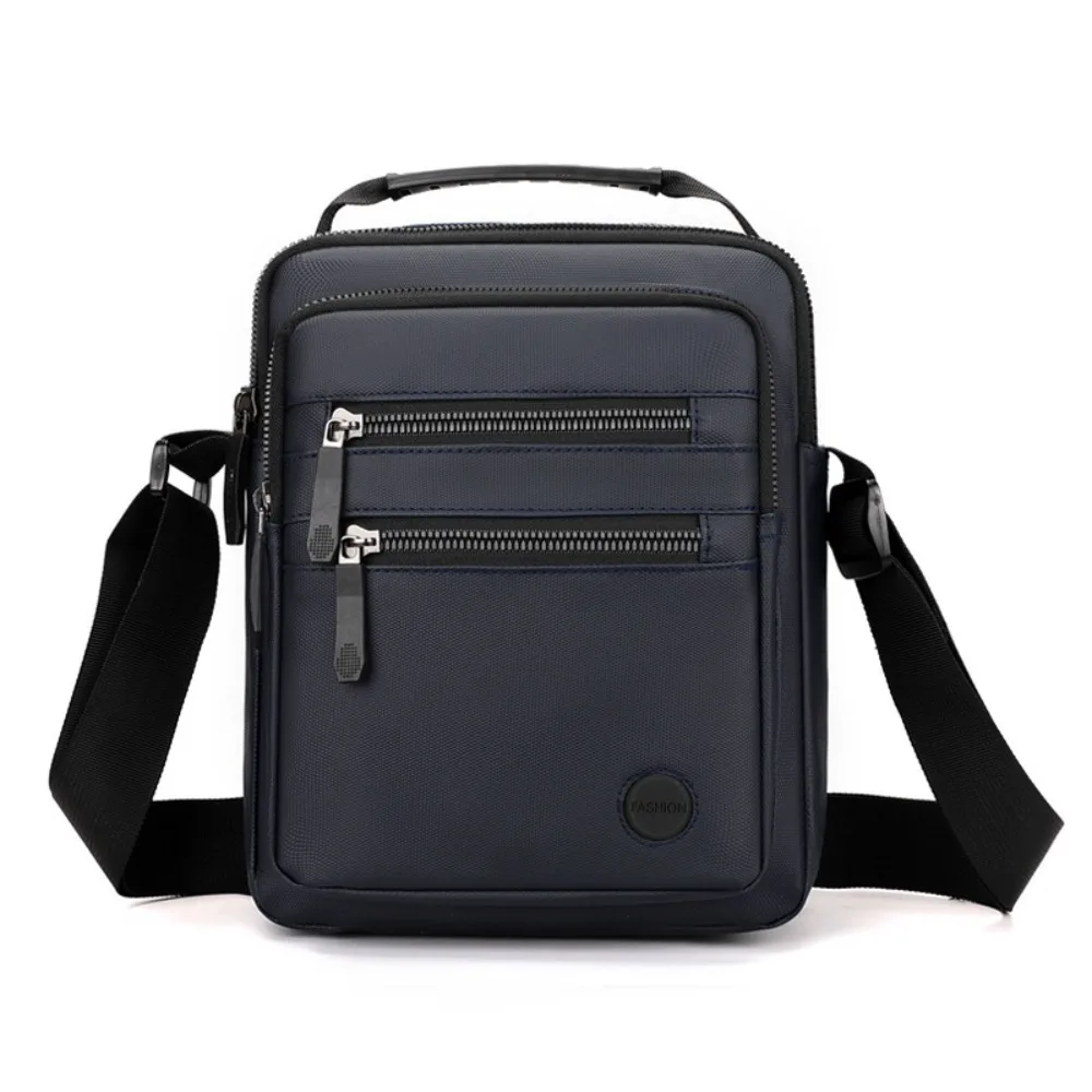 Casual Multiple Pockets Crossbody Bag Adjustable Shoulder Strap Oxford Crossbody Phone Bag Waterproof Men Handbag Men