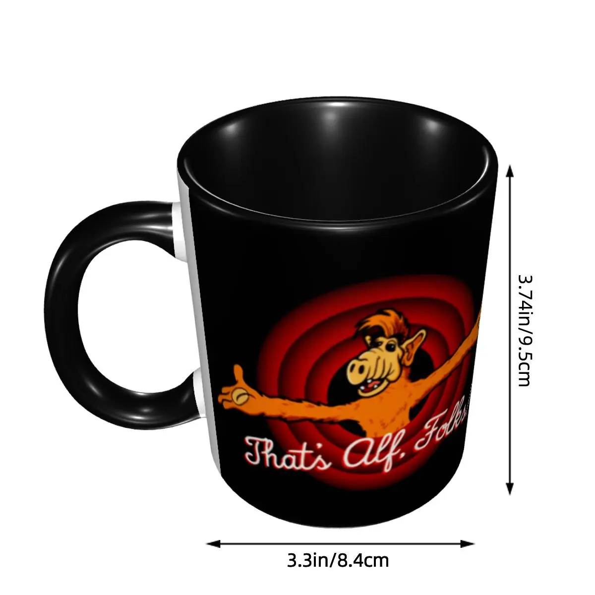 DIY That's Alf Alien Life Form Ceramic Mugs Custom Coffee Cups Creative Gift