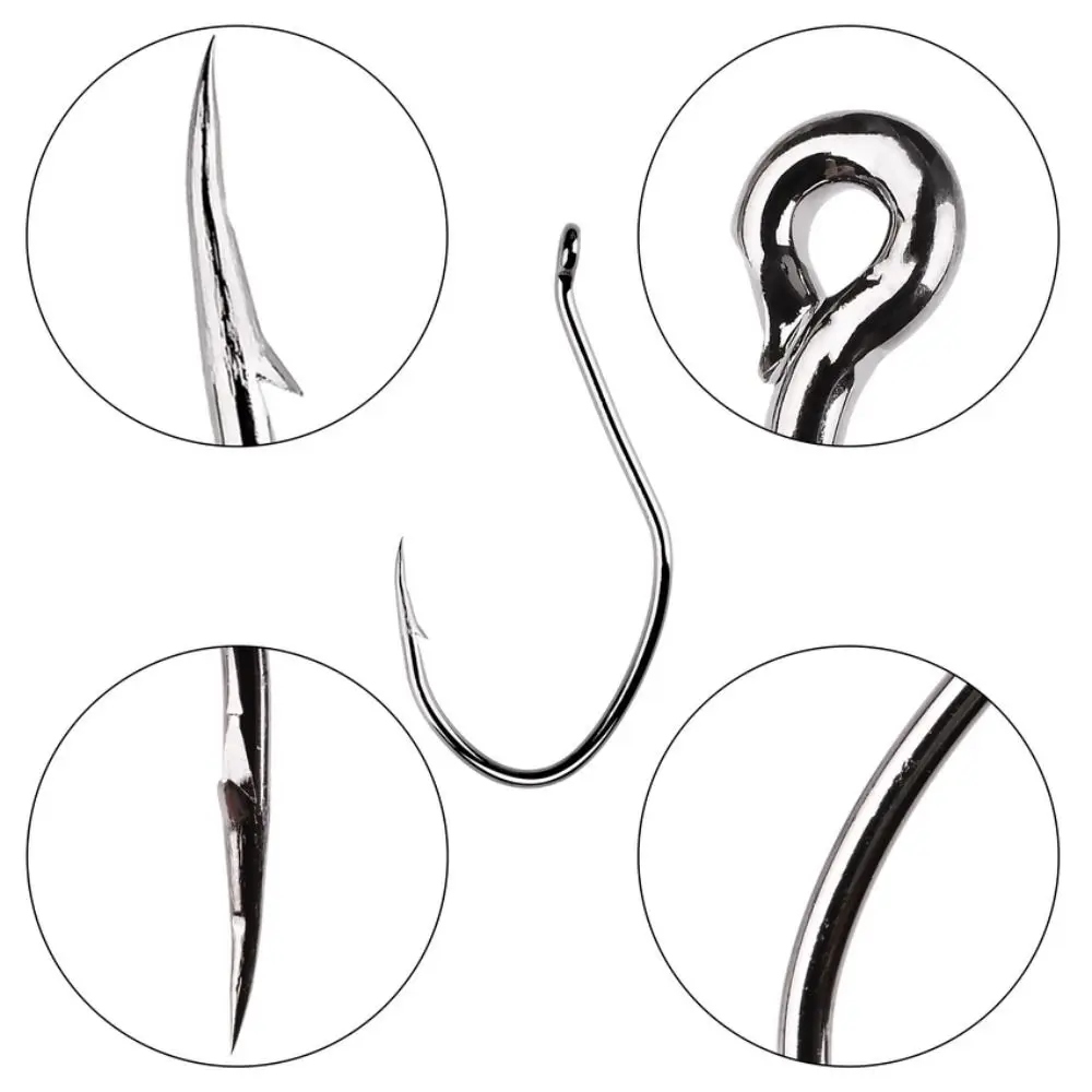 Hook Sharp Circle Hook Pesca Live Bait Catfish Hook Fishihook Set Jig Fishhook Sea Hook Fishhook Fishing Hooks Barbed Fishhook