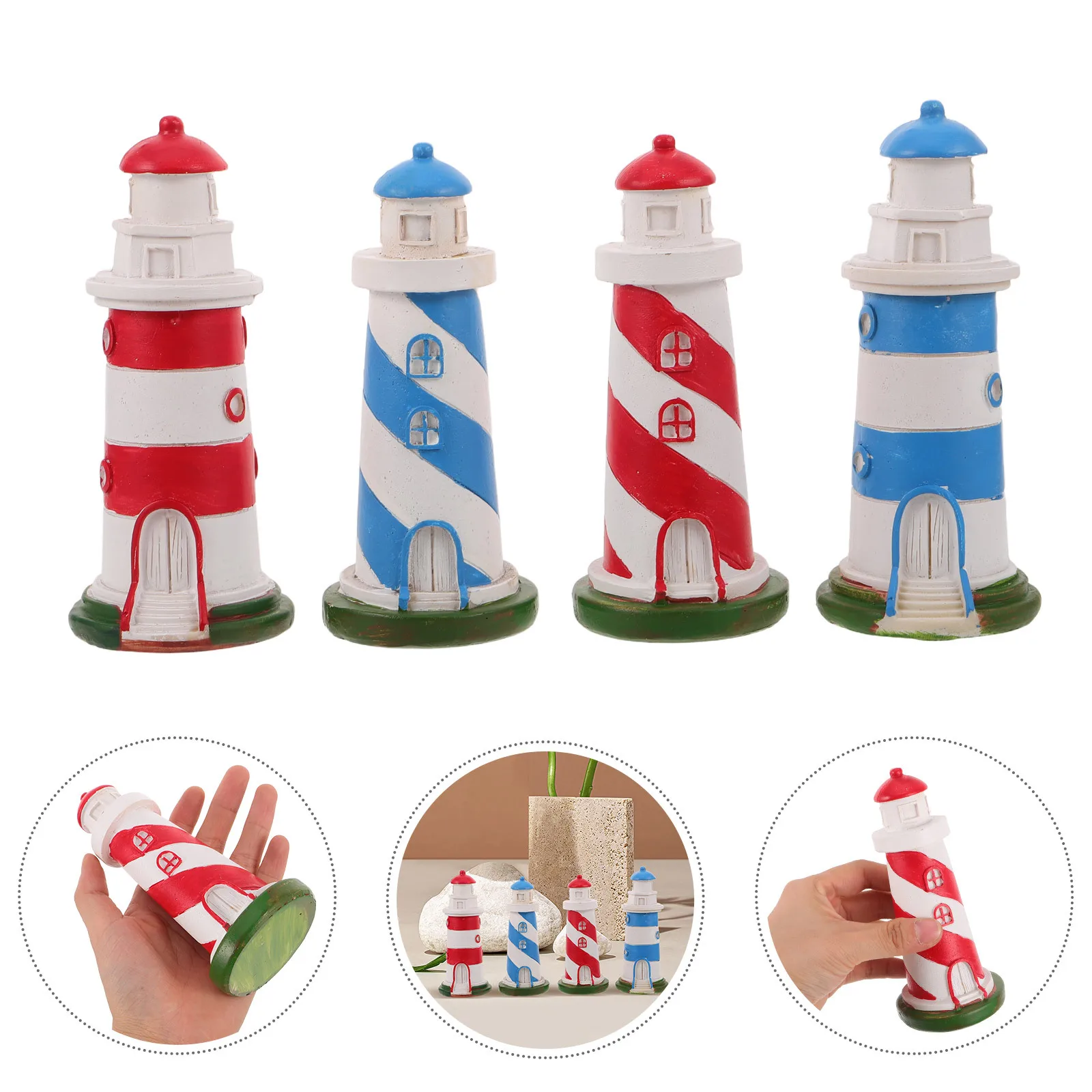 

Creative Lighthouse Resin Art Piece Elegant Surface Decor Suitable for Office Reception Or Reading Statement Gift