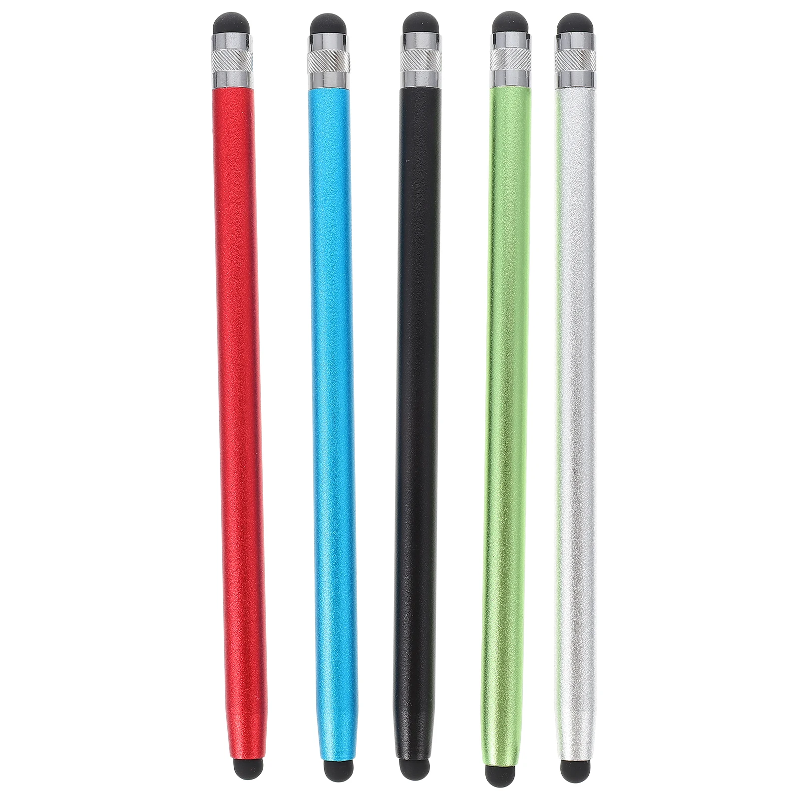 

5 Pcs Capacitive Stylus Portable Tablet Pen Aluminum Alloy Silicone Material Touchscreen Pen Precise Positioning