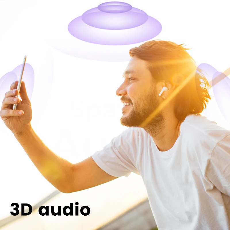 سماعات أذن بخاصية إلغاء الضوضاء، سماعات أذن بلوتوث لاسلكية، سماعات أذن صغيرة تعمل باللمس، سماعات أذن بلوتوث لاسلكية #3