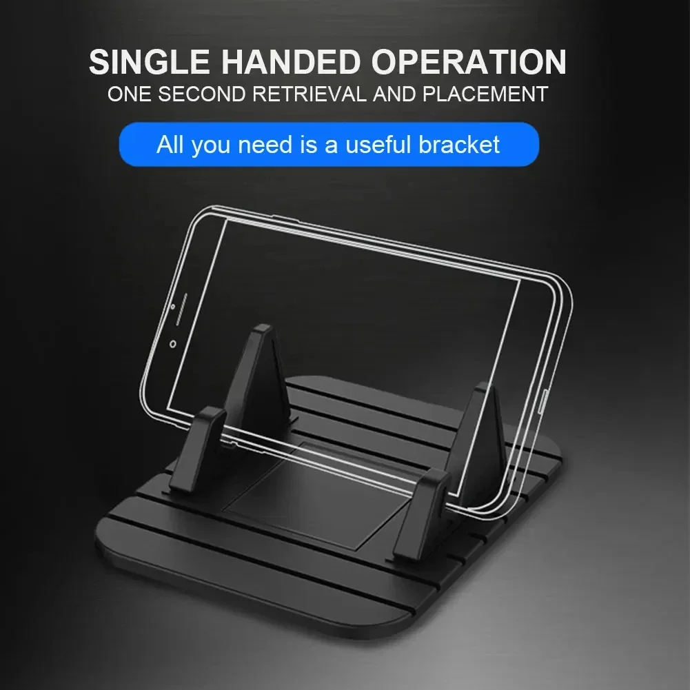 

Silicone Car Smartphones Holder Mat Antiskid Soft Silicone Holder Mount Universal For Phone GPS Bracket in Car Dashboard