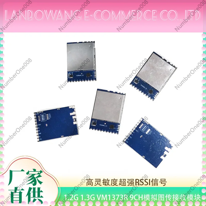 1.2G 1.3G VM1373R 9CH Analog Video Transceiver Module High Sensitivity Super Strong RSSI Signal for Drone