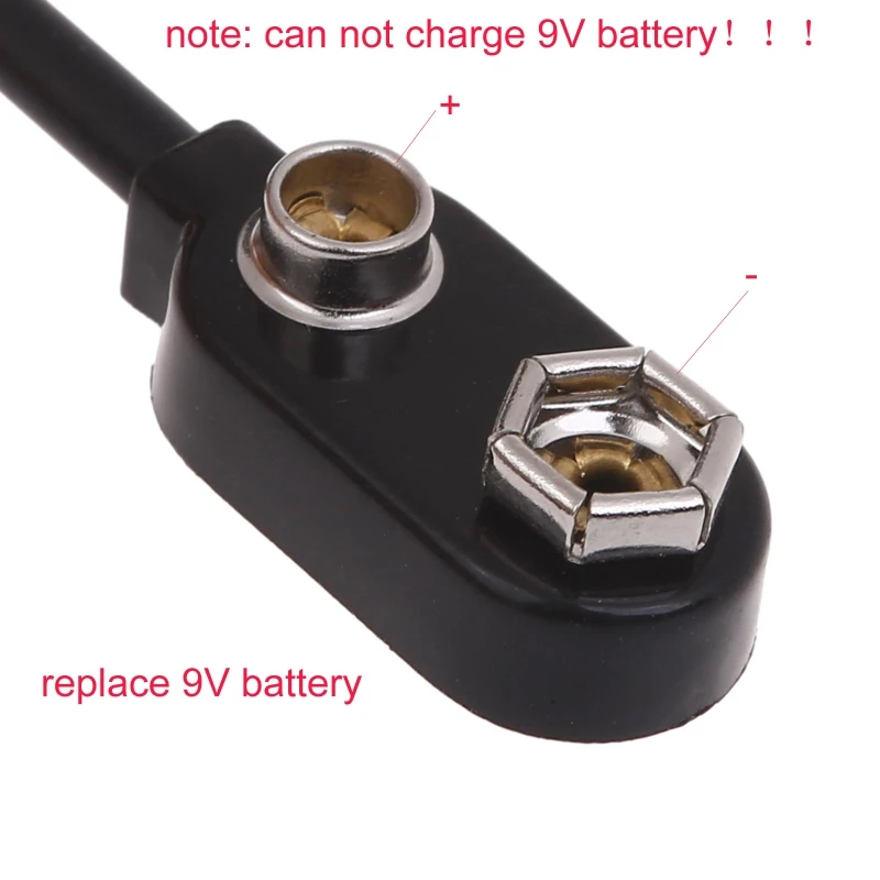 DX11 9V batterijconnector-eliminatoren Vervangen 6F22 Multi voor multimeter LED