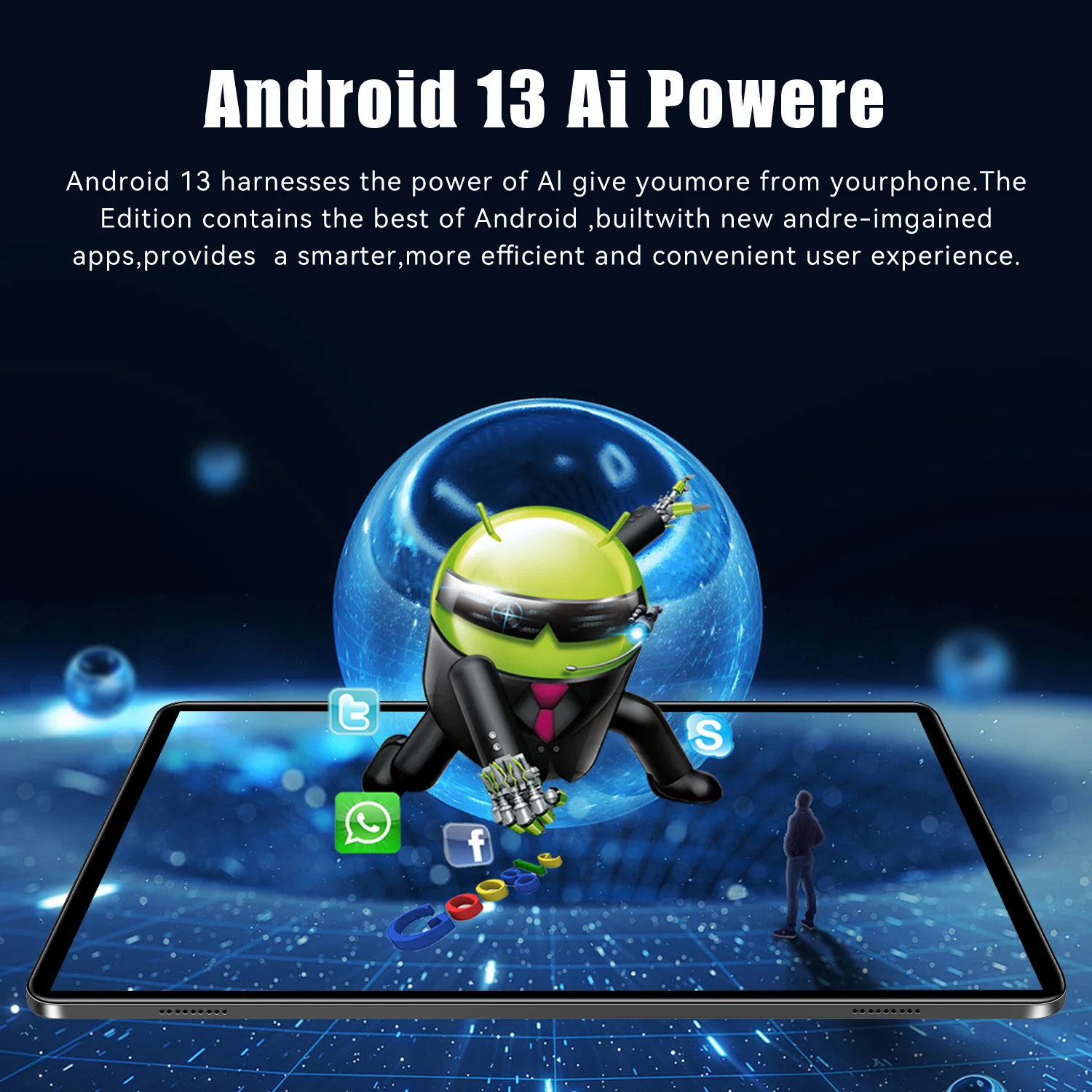 Nuovo 10.1 pollici Xioa Pad Air 5 Tablet PC Android 13 MTK6797 16GB + 1TB 8000mAh Dual SIM telefonata GPS WiFi Mi Tab