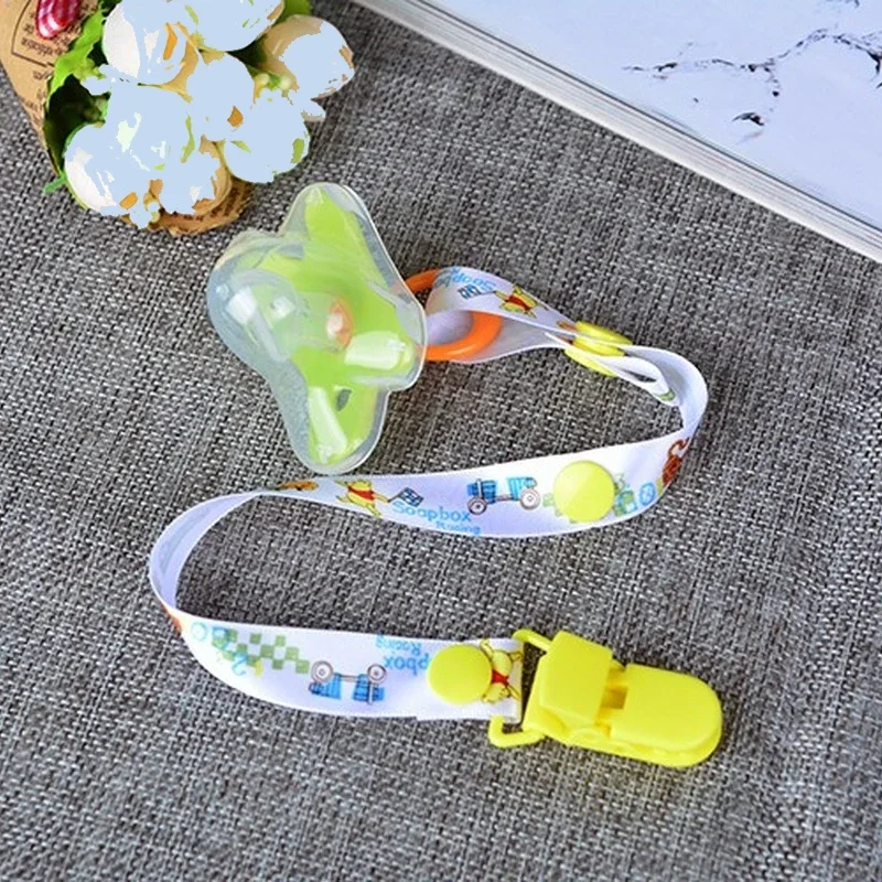 Disney Mickey Comfortable Material Pacifier Cute Cartoon Baby Clip Chain Dummy Clip Pacifier Child Pacifier Chain Soothing Gift