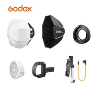 Godox ML100Bi LED Lights Accessories ML-CS30 ML-SF3030 Octagon Softbox ML-L36 Lens Reflector ML-GB Bowens Mount Adapter AK-B02