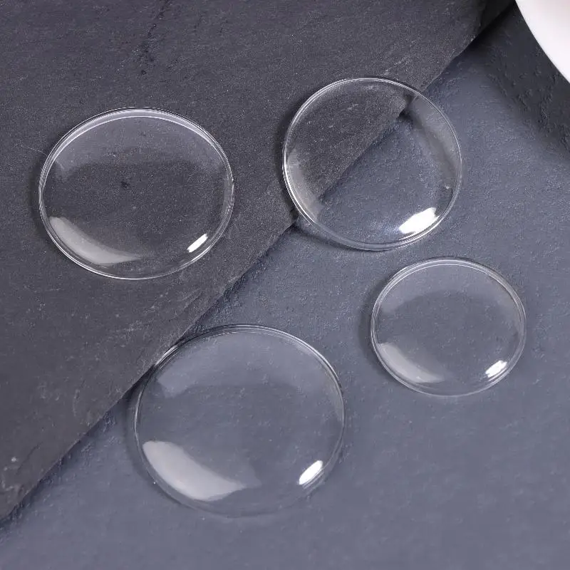 25-36MM Acrylic Round Watch Mirror Lid Watch Replacement Mask Transparent Surface Flat Face Mirror Watch Accessories