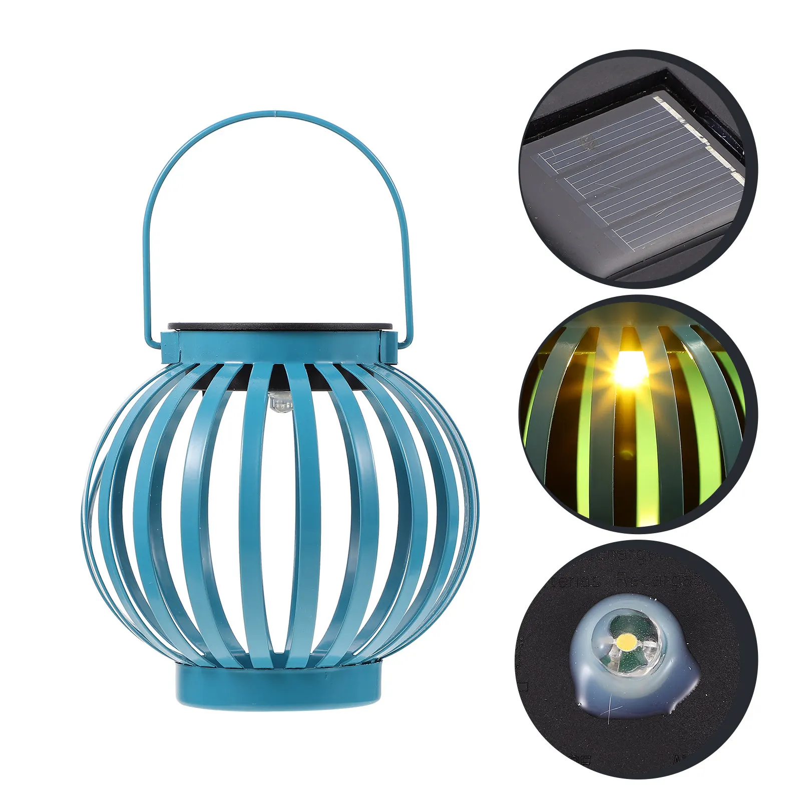 

1 шт. Солнечный фонарь-светильник из железа для улицы, сада, подвесной, водонепроницаемый, декоративный, ландшафтный, ночник