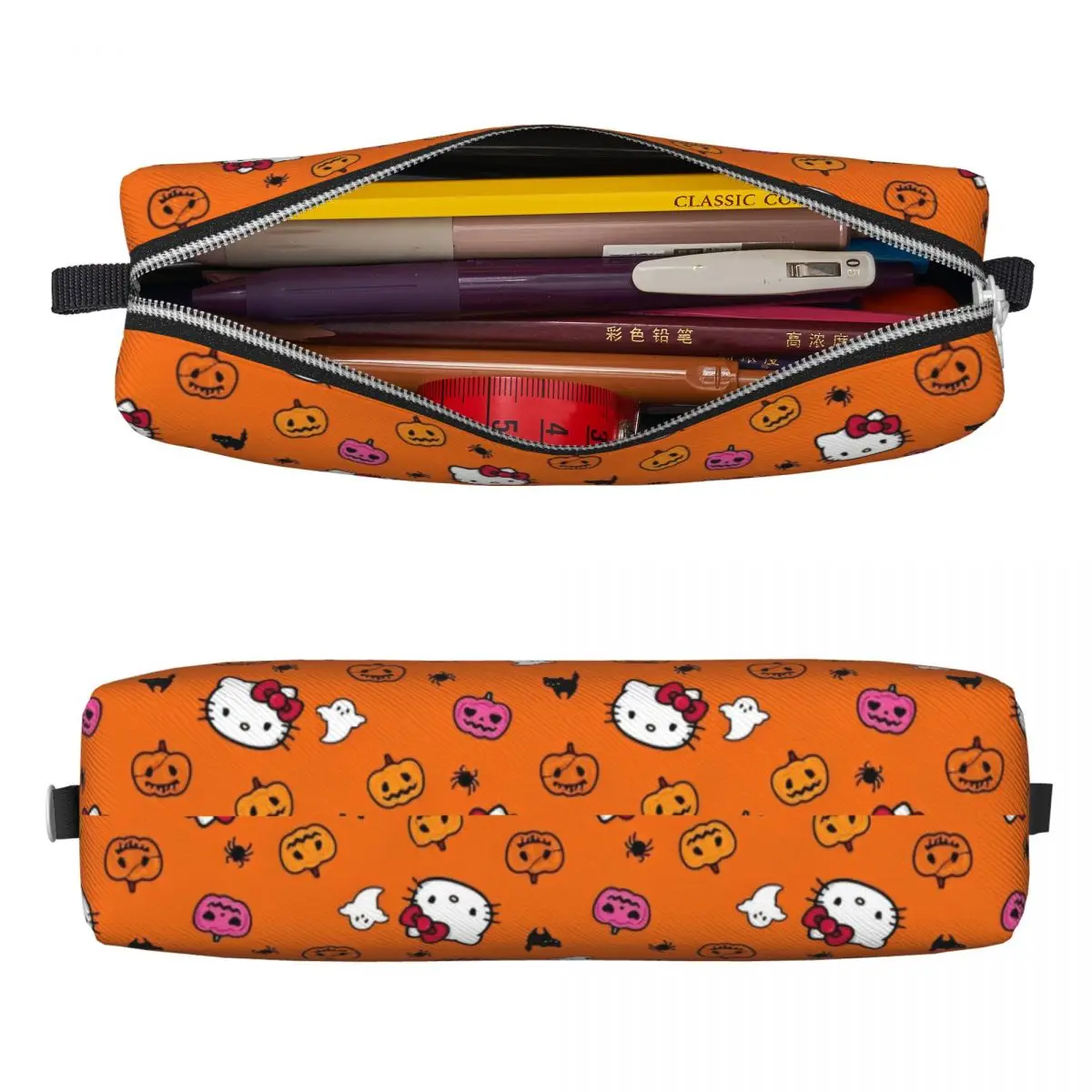 Hello Kitty Pumpkin Pencil Case Pen Box Bag Girl Boy Big Capacity Students School Cosmetic Pencil Pouch