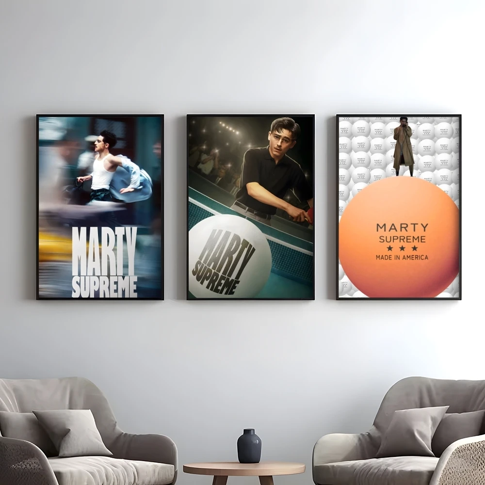 Movie M-Marty Supreme Poster Elegant And Affordable Wall Art Stickers For Dormitory Living Room And Bedroom Spaces