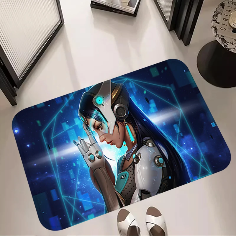 Gaming Corridor Carpet O-Overwatch Living Room Rugs Foot Carpets Entrance Doormat Floor Mats Non-slip Mat Home Kitchen Decor