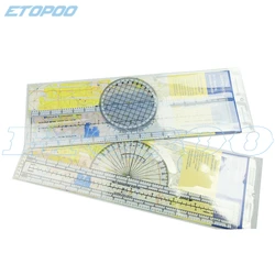 Pilot Slide Rule for Plastic Pilots Military Flight Slide Rule Aviation Flight Ruler Multifunctional navigation ruler protractor